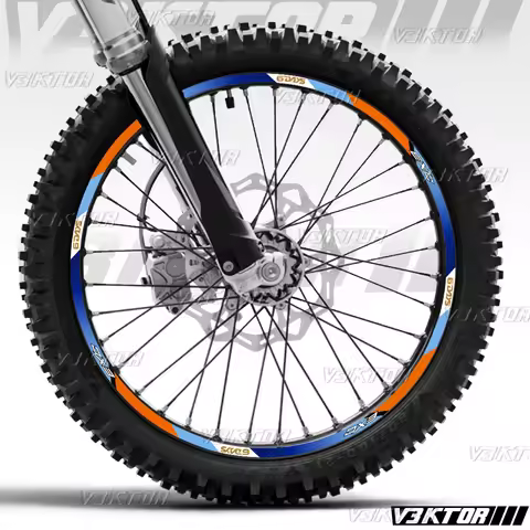 For KTM EXC EXC-F Six DAYS EXCF 6 Days 500 350 450 250 Reflective Motorcycle Wheel Stickers Motocros