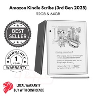 Amazon Kindle Scribe (3rd Gen 2025) 11” paper-like display front light stylus pen eink ebook tablet 
