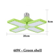 OU BANG 2022 News 60W 40W Led Garage Light Cool white Folding Leaf Lamp E27 15000LM Lamp Deformable 