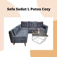 Sofa Sudut L Putus Cozy Bludru Sofa Tamu Minimalis Sofa Murah Jogja