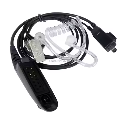 Motorola Air Acoustic Tube Earpiece Headset Mic for Motorola GP328 GP338 GP340 GP380 PRO5450 PRO5150