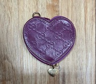 Gucci 紫色心型散子包