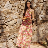 lookbookbeachclub island hawaiian dress เดรสยาว ลายดอก
