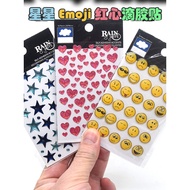 3 Styles Epoxy Stickers Heart Heart Heart emoji emoji Blue Little Star Stickers Stickers