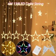 2025 LED Mubarak Star Moon Led String Lights Ramadan Decoration for Islam Muslim Event Party Curtain