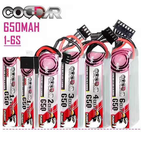 CODDAR 6S 3s 4s Lipo 2s HV Battery 650mAh Racing Drone 100C 22.8V 15.2V 7.6V 3.8V For RC Quadcopter 