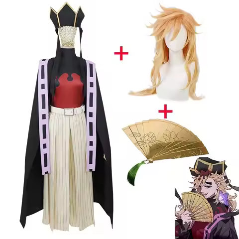 Kimetsu No Yaiba Demon Slayer Juuni Kitsuki Douma Cosplay Costume Halloween Carnival Props Lotus Imp