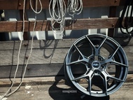 New Car Sport Rim Flow Forming 361 Mobilife Wheels 18x8J 5x113 ET38 Hyper Black - READY STOCK