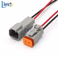 <INT>1 Pcs Deutsch DT connector with 15cm Wiring harness DT06-2S/DT04-2P 2P 3P 4P 6P 8P 12P waterpro