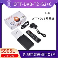 Android 905L+DVB Dual System Composite Set Top Box OTT+DVB-T2/S2/ISDBT/ATSC Single Frequency