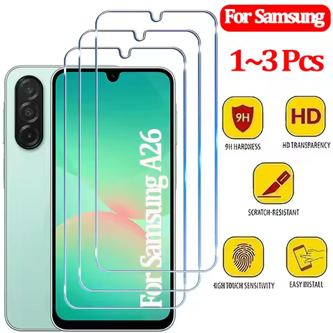 1~3PCS Tempered Glass For Samsung Galaxy A56 A55 A54 A53 A16 A26 A36 Screen Protector For Samsung A1