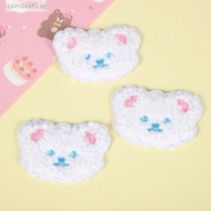 ZENZEST​ 5pcs Plush Teddy Bear Patches, Bear Head Self-adhesive Embroideried Badges, Apparel Cartoon