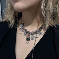 Hecate Original Punk Style Irregular Metal Necklace Cool Fashionable Womens Pendant Chain Fresh out 