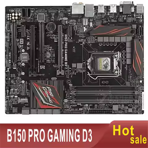 B150 PRO GAMING D3 64GB LGA 1151 DDR4 ATX B150 100% Tested Fully Work ok