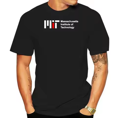 funny 2024 MIT t-shirts college wear short sleeve tee school uniform Massachusetts Institute of Tech