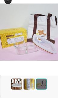 【⭐️加購百元商品1件免運費⭐️限量珍藏版⭐️】華南金拉拉熊保溫袋+耐熱玻璃分隔保鮮盒