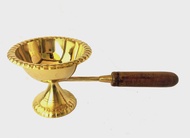Brass Dhoobakkal with Wooden Handle/Puja Dhoopakal/Pooja Dhoopkarandi|/Traditional Brass Arthi/Arti 