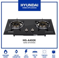 Hyundai Two-Way Gas Stove/ Built-in Hob Tempered Glass HG-A402K