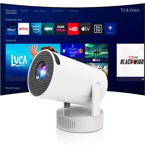 Salange HY300Pro Max Mini Projector Android 11 Wifi 6.0 BT5.2 Cinema Built-in 12000 mAh battery for 