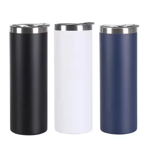 600ML Stainless Steel Vacuum Insulated Tumbler, BPA-Free Travel Mug with Lid, Reusable 20OZ Coffee C