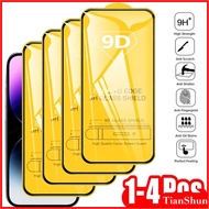 1-4 Pieces 9D Full Coverage 9H Ultra Clear Tempered Glass Screen Protector, Suitable for Mobile Phon