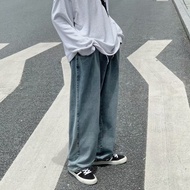 baggy jeans men y2k y2k jeans Men's Drape Jeans - Elastic Waist, Casual Fit Trousers