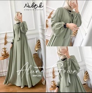 GAMIS CRINKLE AIRFLOW TERBARU DAN TERMEWAH GAMIS PUTIH ALUNA TERLARIS SAAT INI 2023