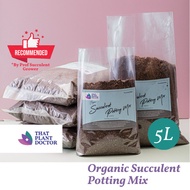 Organic Succulent Potting Mix (5L / 2KG) (Cactus, Haworthia, Echeveria, Aloe, Agave)