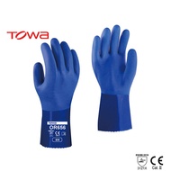 ถุงมือยาง PVC TOWA™ รุ่น OR656  สัมผัสจารบี  สัมผัสสารเคมี  สัมผัสน้ำมัน