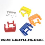 CUSTOM FIT GA-100/400/700 BAND PLASTIC BUCKLE.
