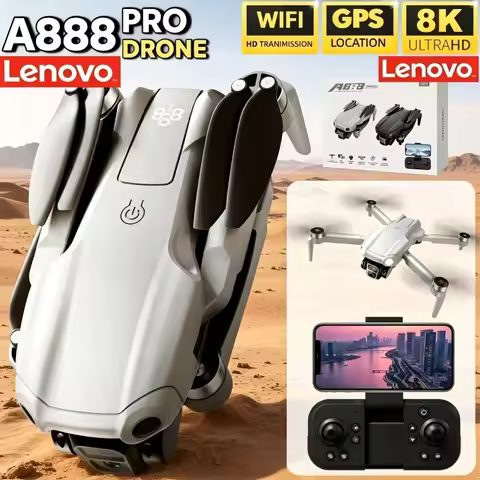 Lenovo A888 Pro Drone Professional 8K 5G WIFI Dual Camera Remote Control with screen Brushless Motor