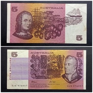Uang Kertas Asing 655 - 5 Dollar Australia (VF)