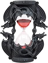 Ebros Gift Invertible Gothic Four Elemental Dragons Sand Timer Figurine Dragon Hourglass Sandtimer D