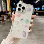 Constellation Starry Glitter วางเคสโทรศัพท์ TPU เหลว