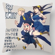 45cm Anya Spy X Family Anya Forger Cartoon Bond Forger Yor Forger Cushion Cover Pillow Sofa Bedding 