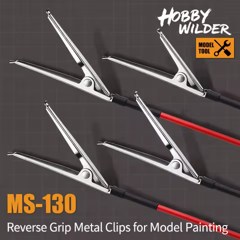 MSWZ MS130 Model Spray Metal Coloring Reverse Clips (10pcs) for Modeler Hobby Spray Painting Aux Cli