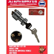 SW-3 BRAND J&J HEAVY DUTY KEY SWITCH 3PIN (ST-30) FOR USE ON: UNIVERSAL VEHICLE AND TRUCK