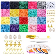 Bohemian Flake Beaded 4,000pc Material Tweezers V-Shaped Style Scissors Soft Pottery Sheet 6mm Elbow