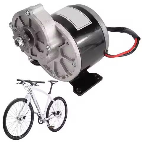 12V 250W Gear Reduction Electric Motor with 9 Tooth Sprocket Brushed DC Motors Reductor for E‑bike S