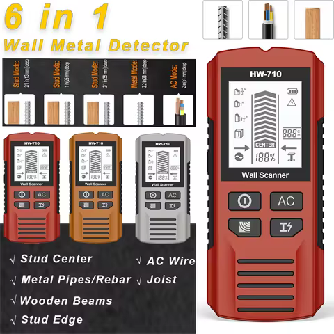 HW-710 Multi-functional Metal Wood Detection Function Wall Detector for AC Metal Wood Detect Ceiling