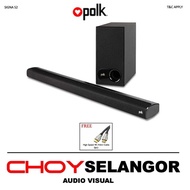 Polk Audio Signa S2 Universal TV Sound Bar and Wireless Subwoofer System + Free Gift