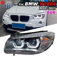 Headlights for BMW X1 2010-2015 E84 LED Headlight DRL Turn Signal High Beam Angel Eye Projector Lens