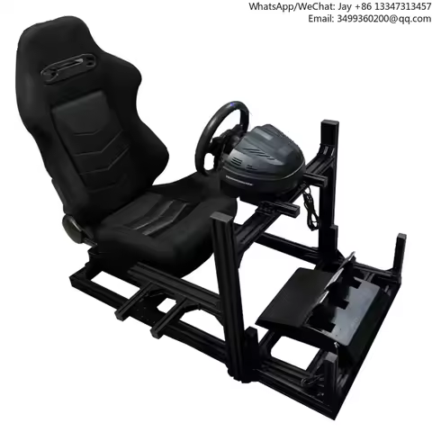 OEM Cockpit Racing Seat Gaming Chair Simulator Cockpit Black Color Sim Rig Cockpit By 4080 Aluminium
