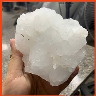 1 viên đá thạch anh trắng tự nhiên dùng làm trang trí decor thanh tẩy ( đá thật chuẩn việt )k97 500g