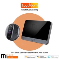 TUYA Smart Camera Video Doorbell with Screen View CCTV WiFi Doorbell