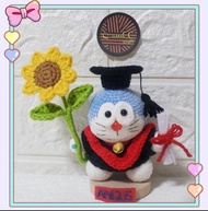 高7cm鈎織多啦A夢畢業公仔