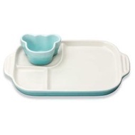 LE CREUSET 嬰兒系列 拉曼熊 碗盤套組 彌月禮物 (天空藍) 嬰兒禮物 精美禮盒 ~~全新 現貨