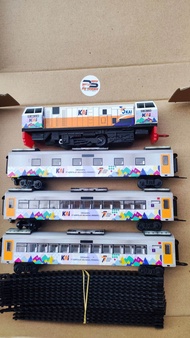 LUXURY MESIN MAINAN KERETA API CC206 Stainless steel Livery HUT KAI 77