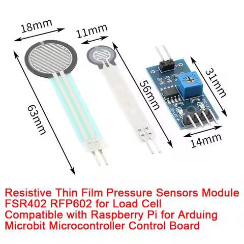 Fsr402 Rfp602 Resistance Membrane Pressure Sensor Pressure Switch Long Tail Voltage Conversion Modul
