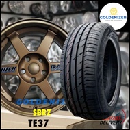 TE37 17"x8jj 5H114.3 SBRZ + Mazzini 215/55-17 tyre+valve and balancing(1set)
